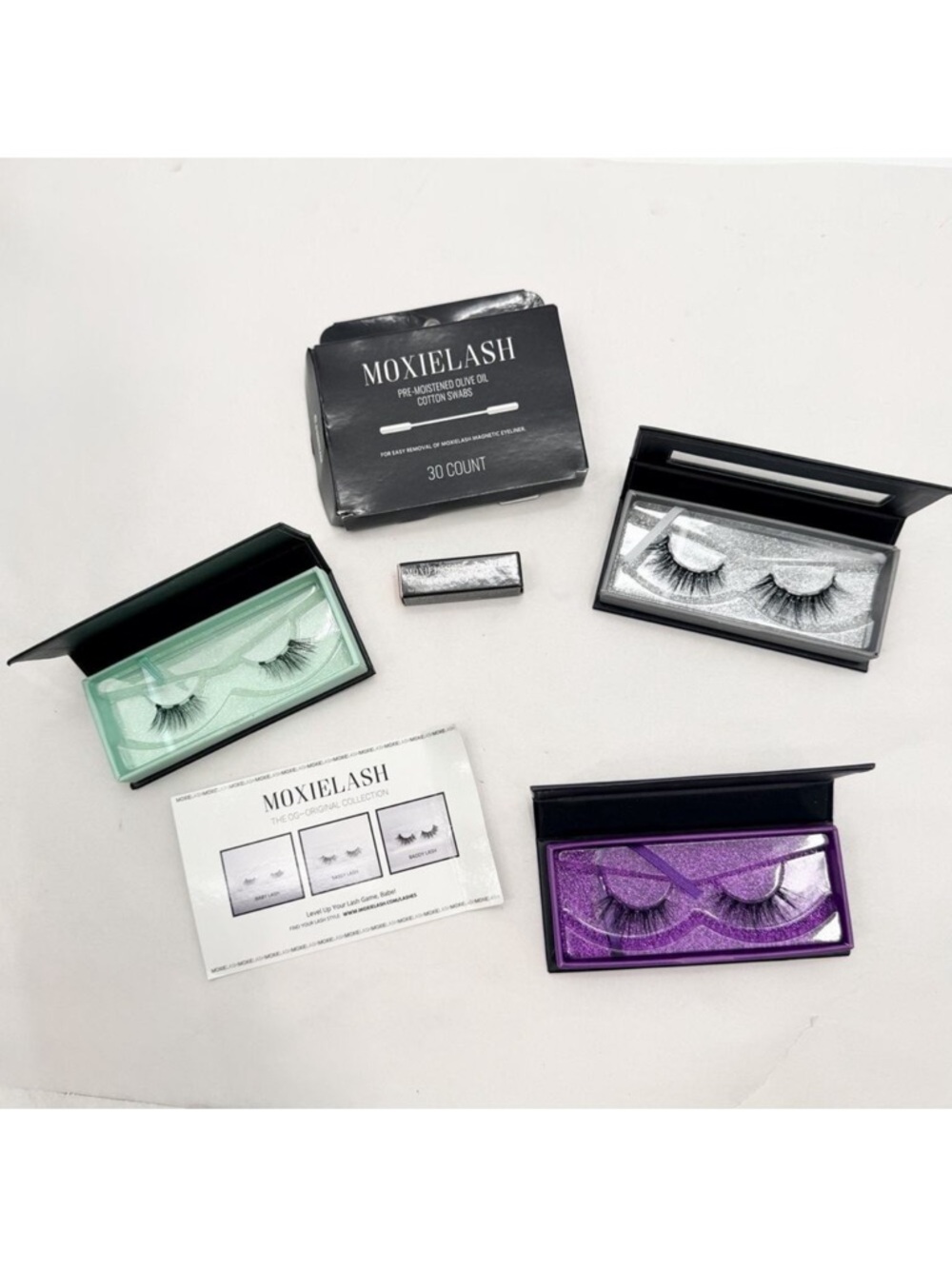 Moxielash Baddy Sassy & Baby Magnetic Eyelash and Eyeliner Kit 3 Pairs